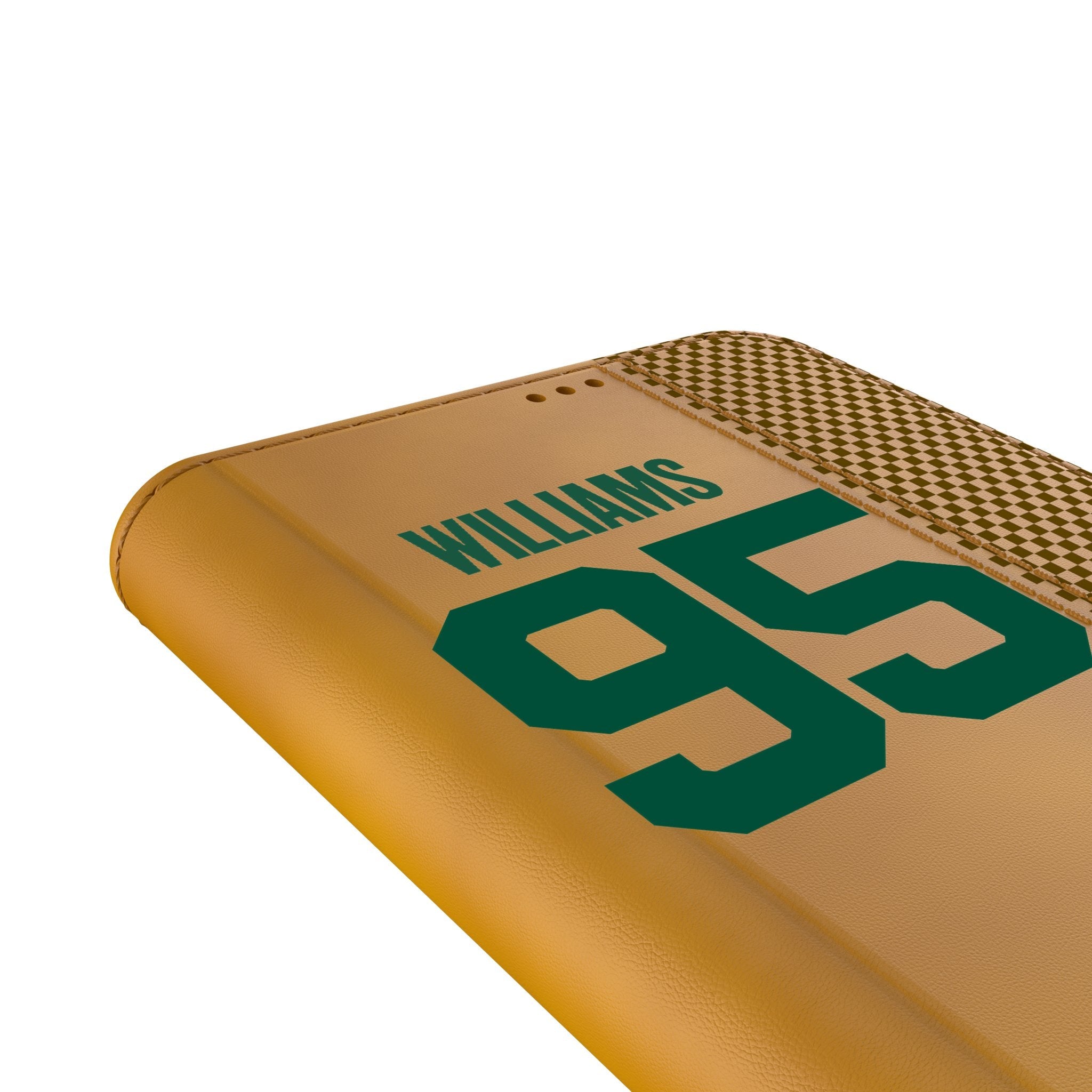 Quinnen Williams New York Jets 95 Game Tactic Folio Phone Case for Samsung Galaxy - Sports Gifts, Sports Memorabilia, Sports Collectibles, Fan Shop