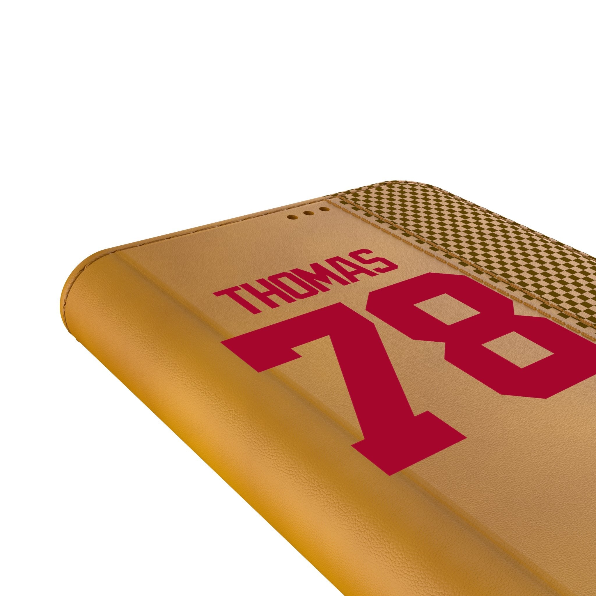 Andrew Thomas New York Giants 78 Game Tactic Folio Phone Case for Samsung Galaxy - Sports Gifts, Sports Memorabilia, Sports Collectibles, Fan Shop