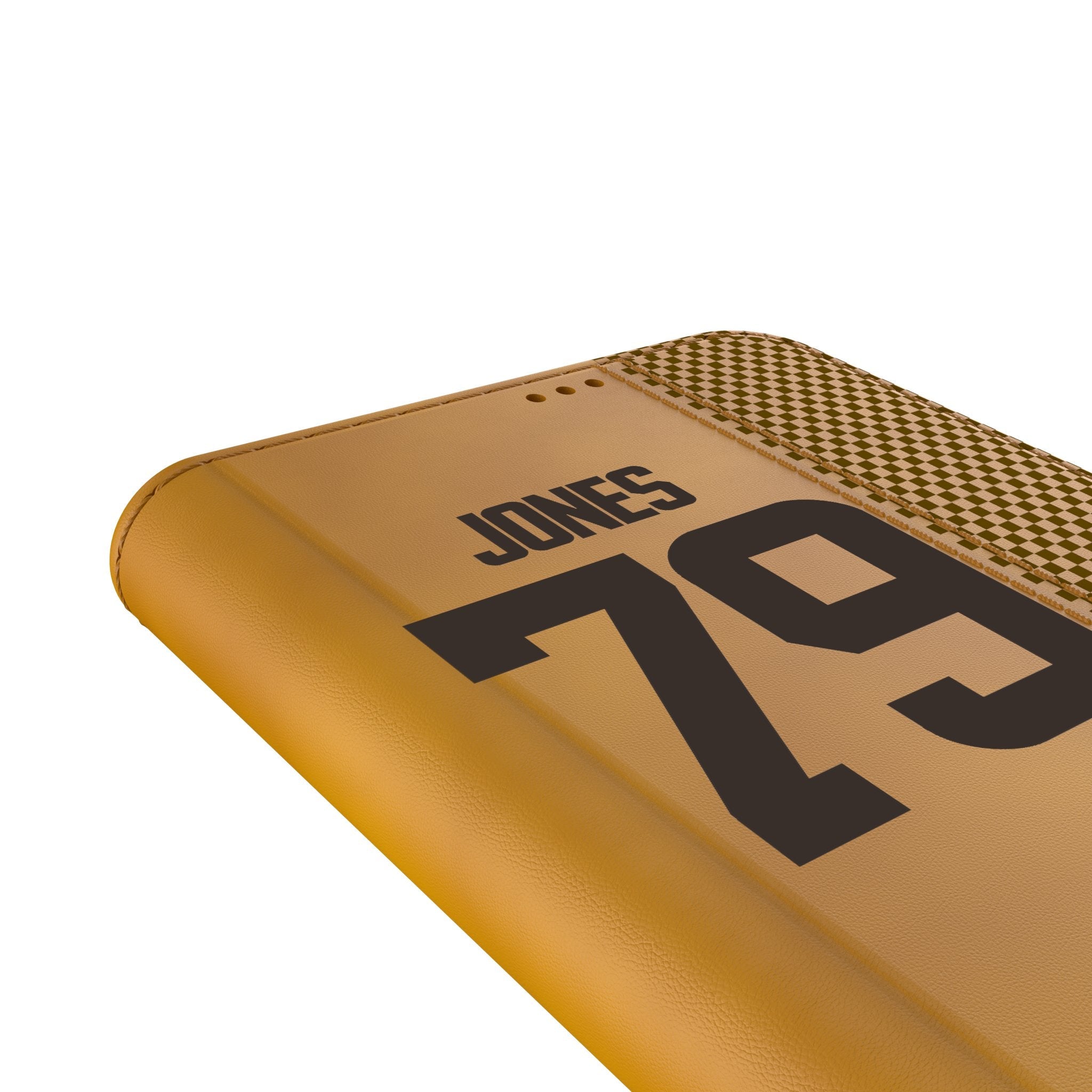 Dawand Jones Cleveland Browns 79 Game Tactic Folio Phone Case for Samsung Galaxy - Sports Gifts, Sports Memorabilia, Sports Collectibles, Fan Shop