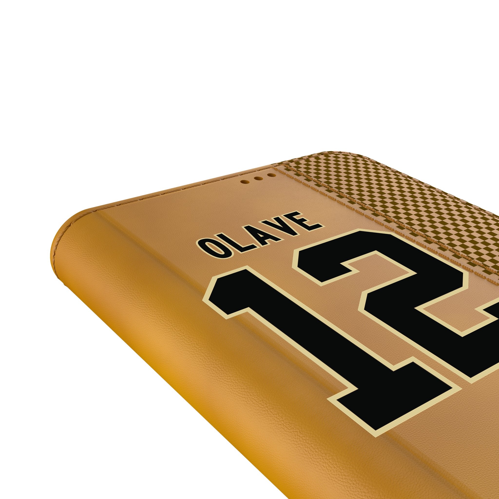 Chris Olave New Orleans Saints 12 Game Tactic Folio Phone Case for Samsung Galaxy - Sports Gifts, Sports Memorabilia, Sports Collectibles, Fan Shop