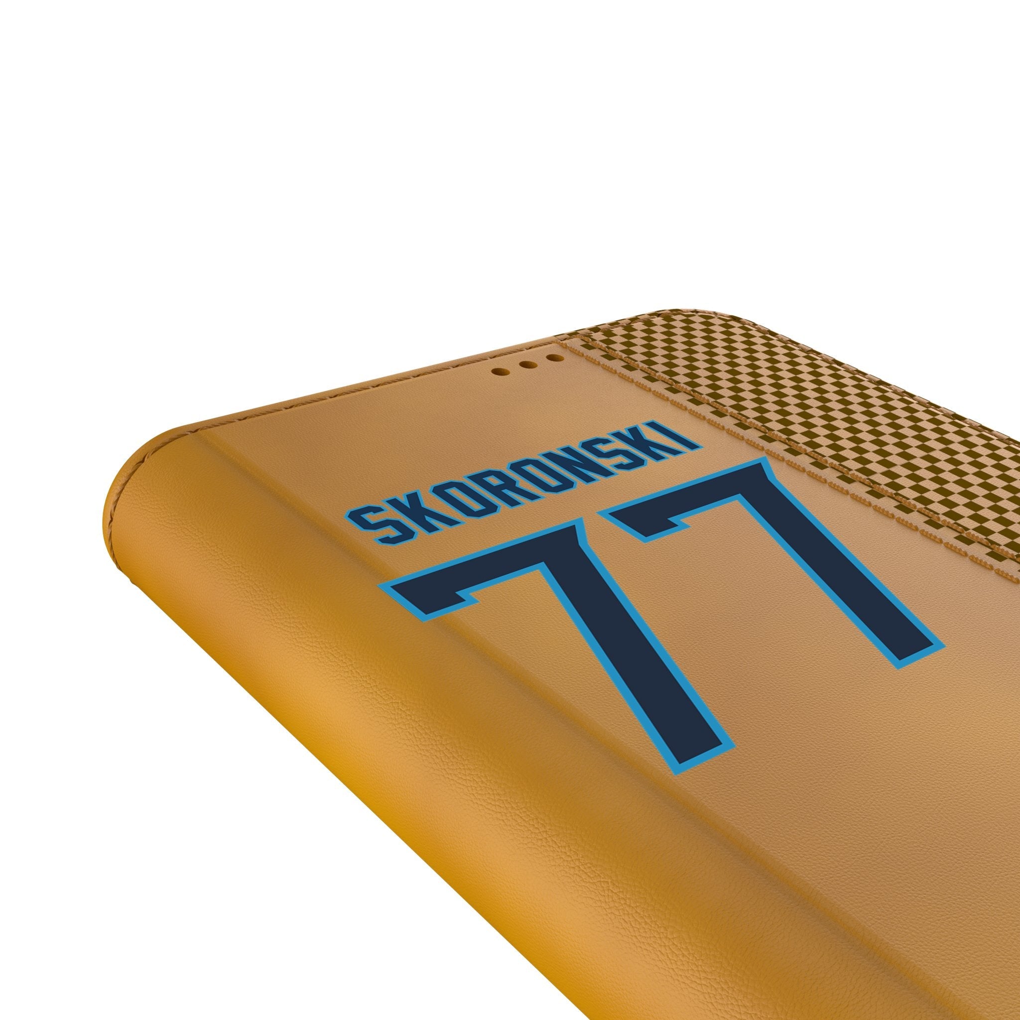 Peter Skoronski Tennessee Titans 77 Game Tactic Folio Phone Case for Samsung Galaxy - Sports Gifts, Sports Memorabilia, Sports Collectibles, Fan Shop