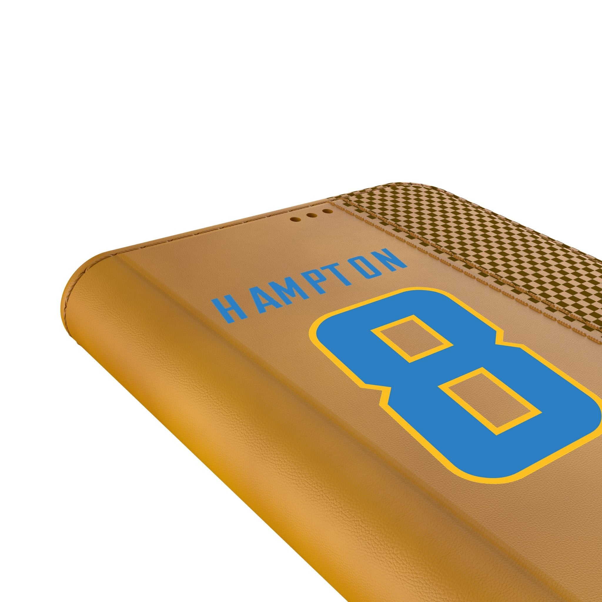 Omarion Hampton Los Angeles Chargers 8 Game Tactic Folio Phone Case for Samsung Galaxy - Sports Gifts, Sports Memorabilia, Sports Collectibles, Fan Shop