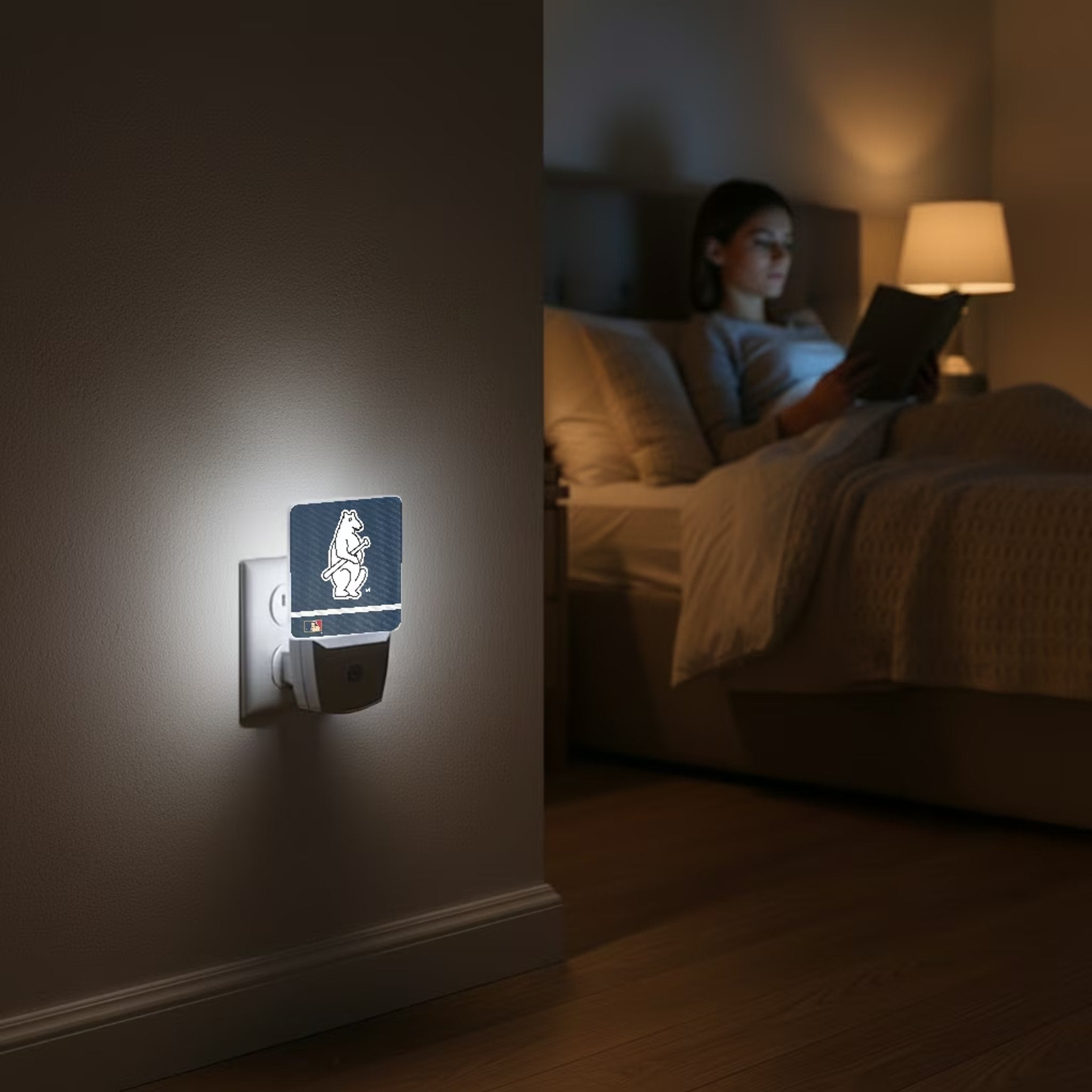 Chicago Cubs 1914 - Cooperstown Collection Stripe Night Light 2-Pack - Sports Gifts, Sports Memorabilia, Sports Collectibles, Fan Shop