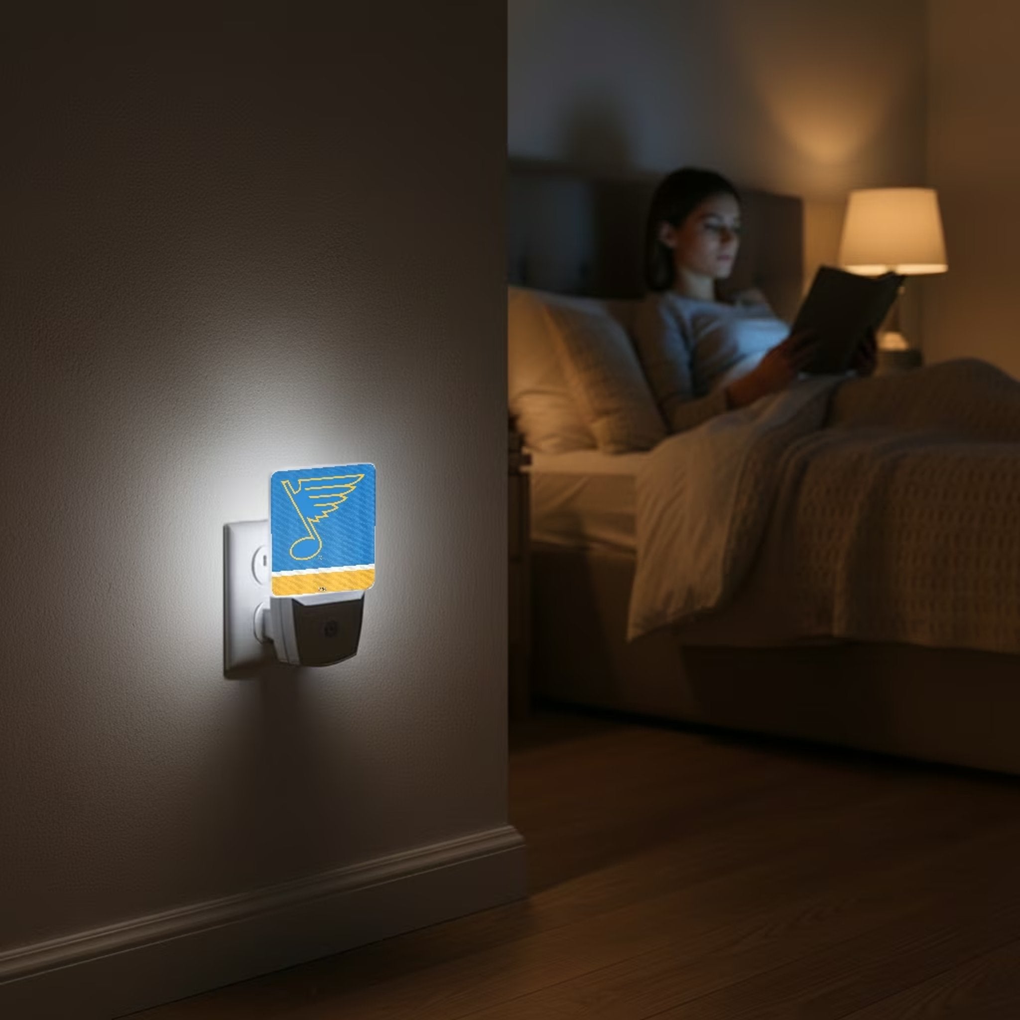 St. Louis Blues Stripe Night Light 2-Pack - Sports Gifts, Sports Memorabilia, Sports Collectibles, Fan Shop