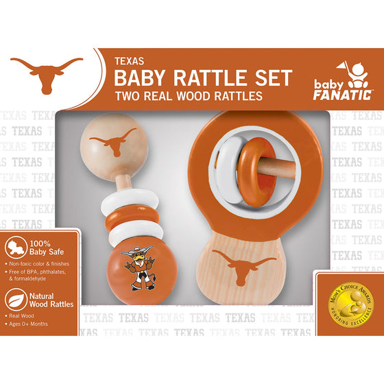 Texas Longhorns - Baby Rattles 2-Pack - 757 Sports Collectibles