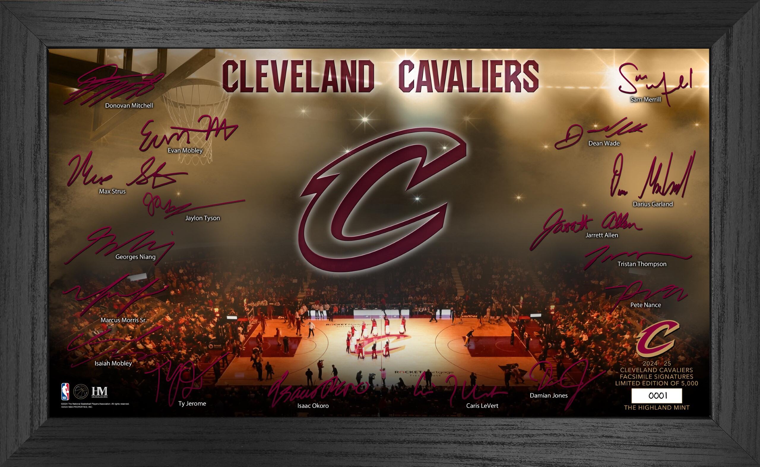 Cleveland Cavaliers 2024-25 Signature Court - Sports Collectibles, Sports Memorabilia, Sports Fan Shop, Sports Gifts