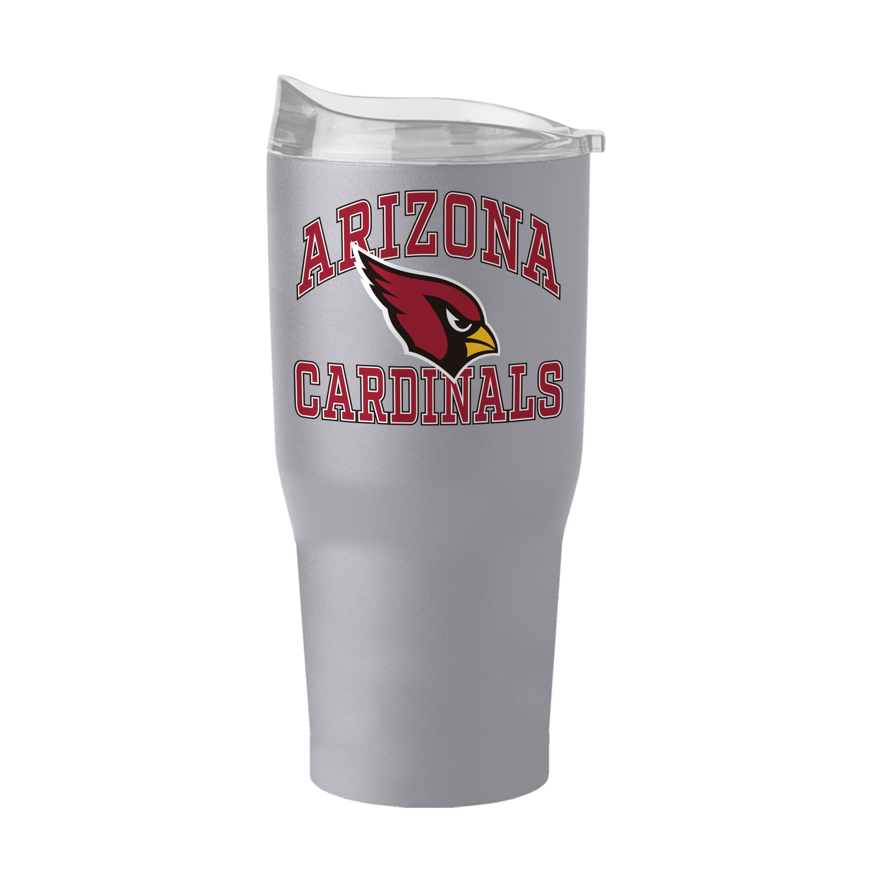 Arizona Cardinals 30 oz Stainless Steel Tumbler with Powder Coat Finish - Durable, Double-Walled, Vacuum-Insulated Design for Hot and Cold Beverages, Ergonomic Shape, High Lip Slider Lid for Easy Sipping, Perfect for All-Day Hydration and Team Spirit.