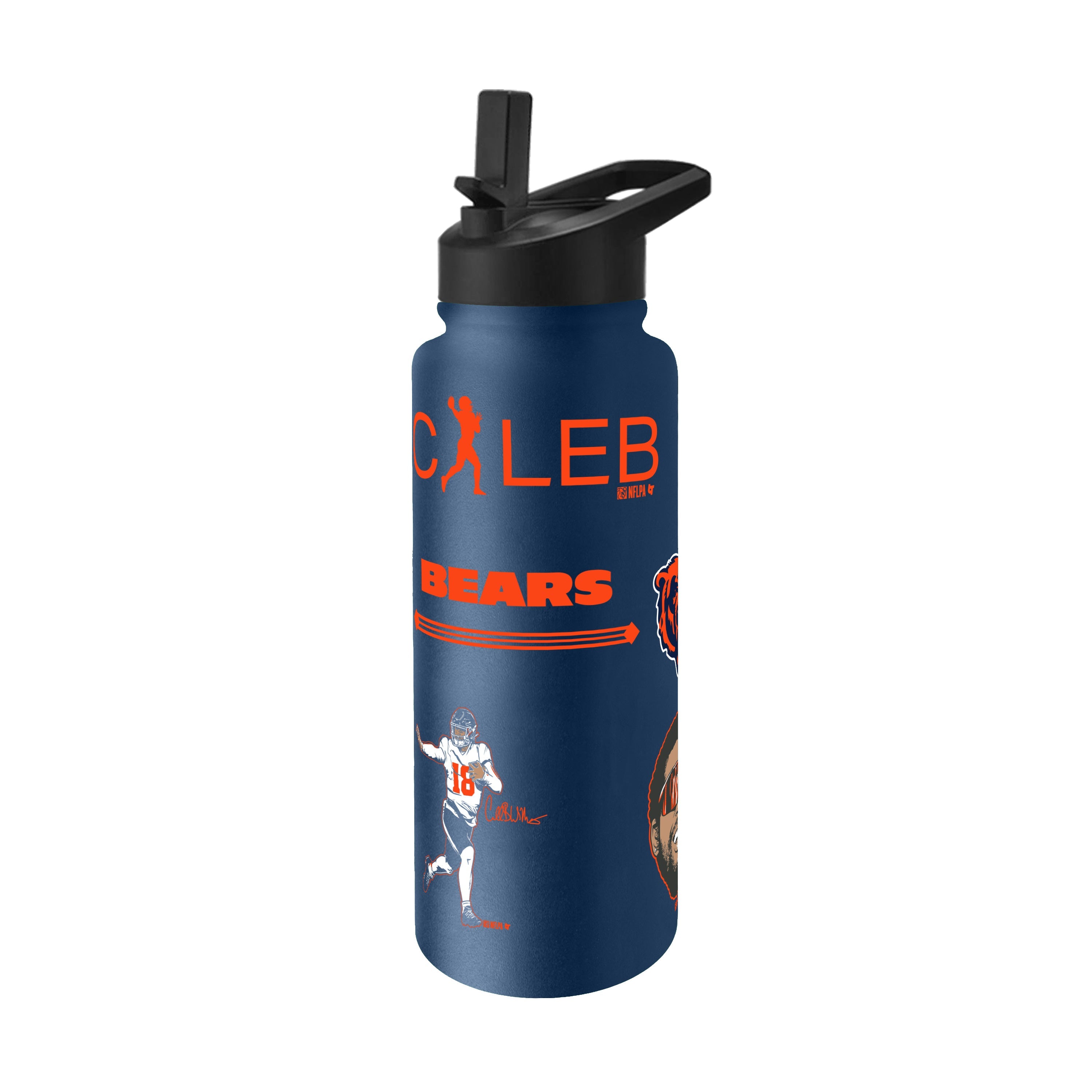 Chicago Bears/Breaking T 34oz Caleb Williams Native Quencher Bottle