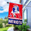 WinCraft Patriots Pat Patriot Banner House Flag and 5 Foot Flagpole Set - Sports Collectibles, Sports Memorabilia, Sports Fan Shop, Sports Gifts