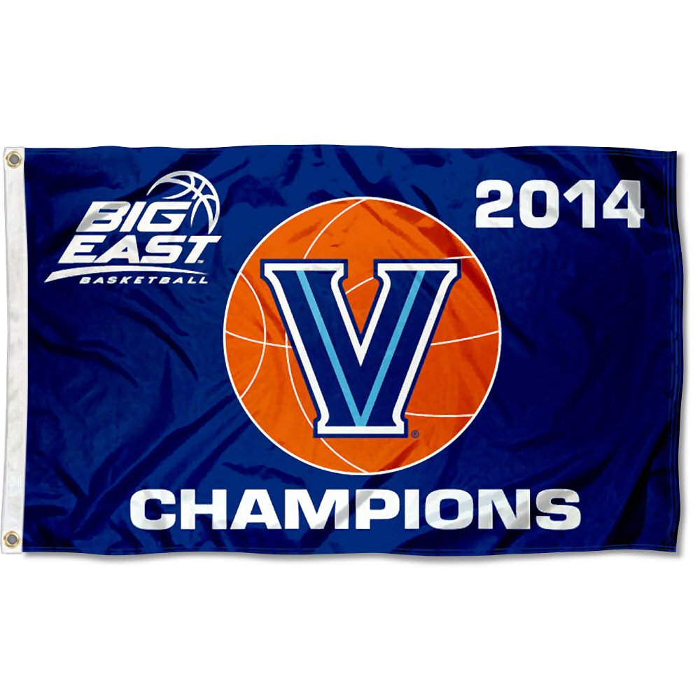 College Flags & Banners Co. Villanova University 2014 Big East Champions Flag Large 3x5 - Sports Collectibles, Sports Memorabilia, Sports Fan Shop, Sports Gifts