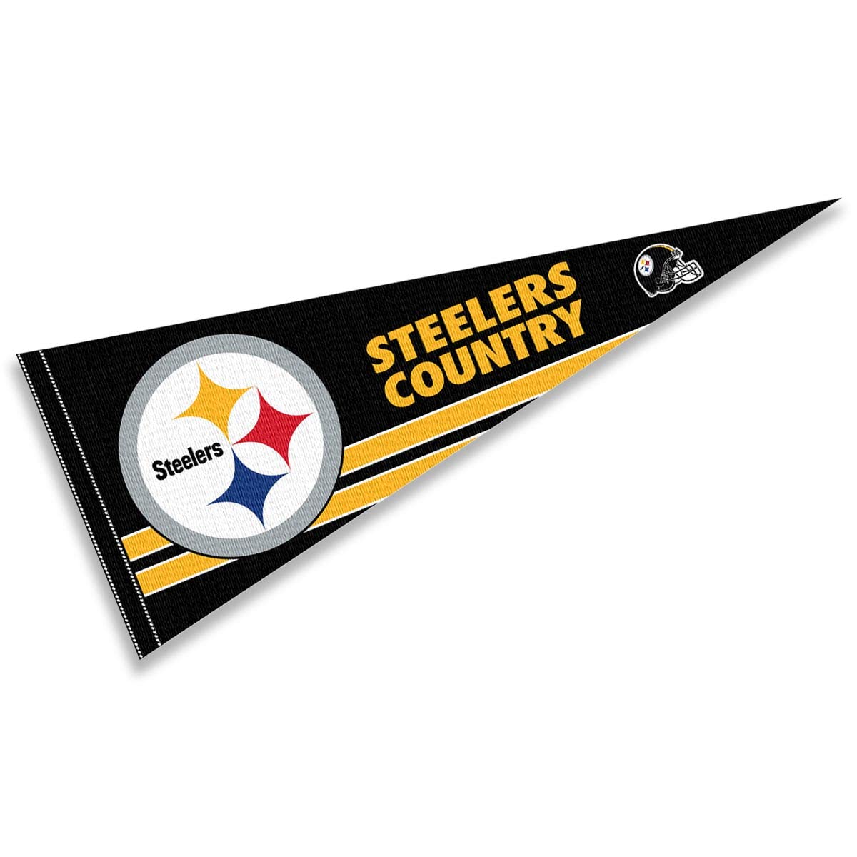 WinCraft Pittsburgh Steelers Country Pennant Banner Flag - Sports Collectibles, Sports Memorabilia, Sports Fan Shop, Sports Gifts