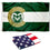 Colorado State Rams State of Colorado Logo Flag and USA 3x5 Flag Set - Sports Collectibles, Sports Memorabilia, Sports Fan Shop, Sports Gifts