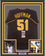 Framed Autographed/Signed Trevor Hoffman 35x39 San Diego Brown Baseball Jersey JSA COA