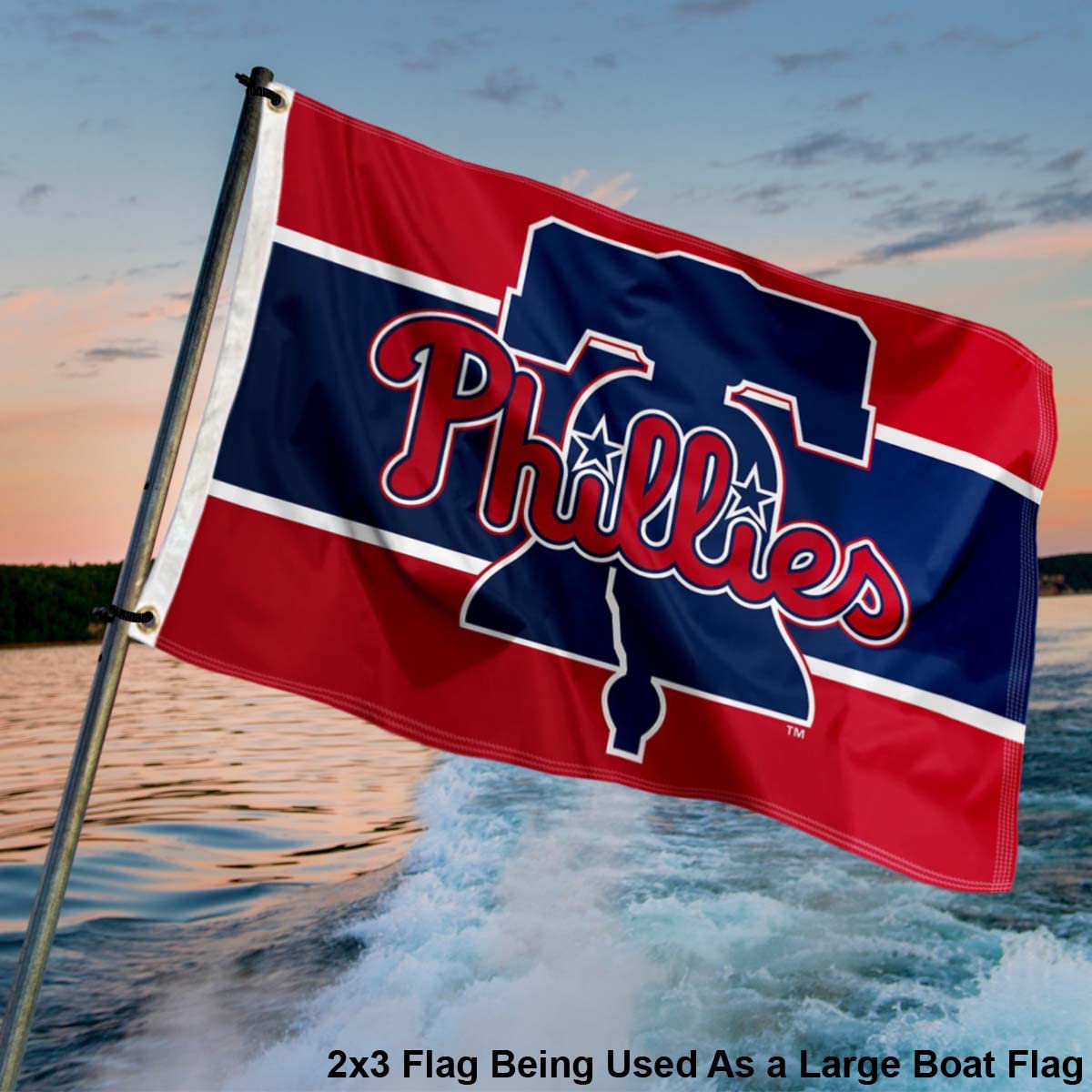WinCraft Philadelphia Phillies 2x3 Foot Small Flag - Sports Collectibles, Sports Memorabilia, Sports Fan Shop, Sports Gifts