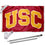 College Flags & Banners Co. Trojans Arch Flag with Pole and Bracket Kit - Sports Collectibles, Sports Memorabilia, Sports Fan Shop, Sports Gifts