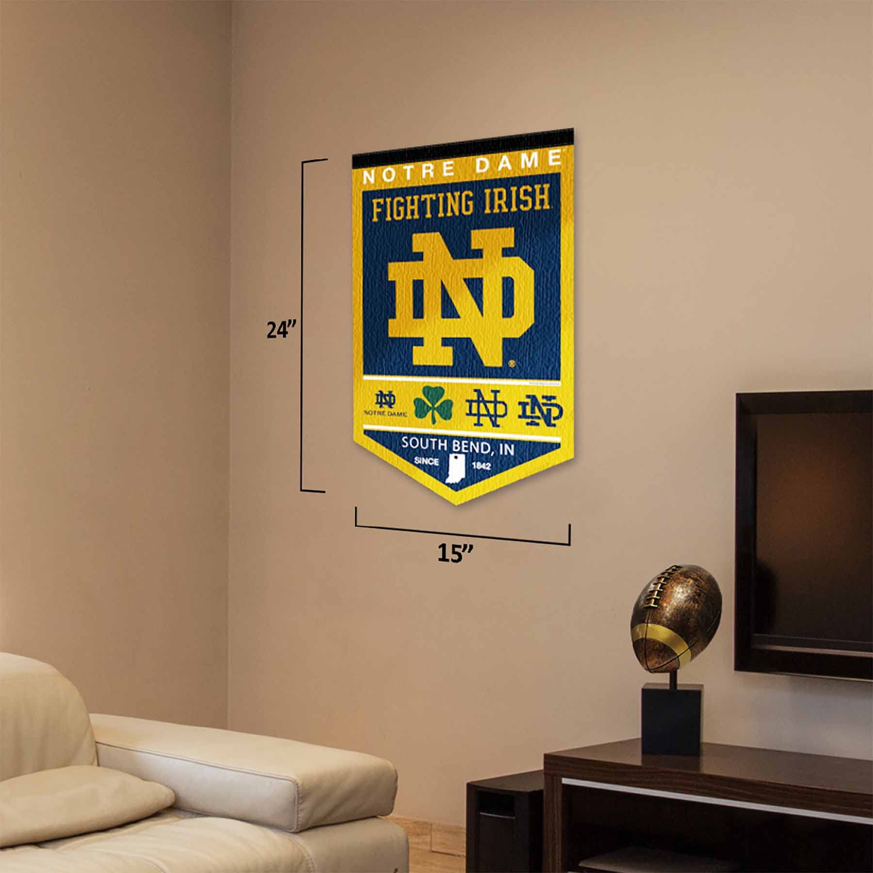 College Flags & Banners Co. Irish Heritage History Banner Pennant - Sports Collectibles, Sports Memorabilia, Sports Fan Shop, Sports Gifts