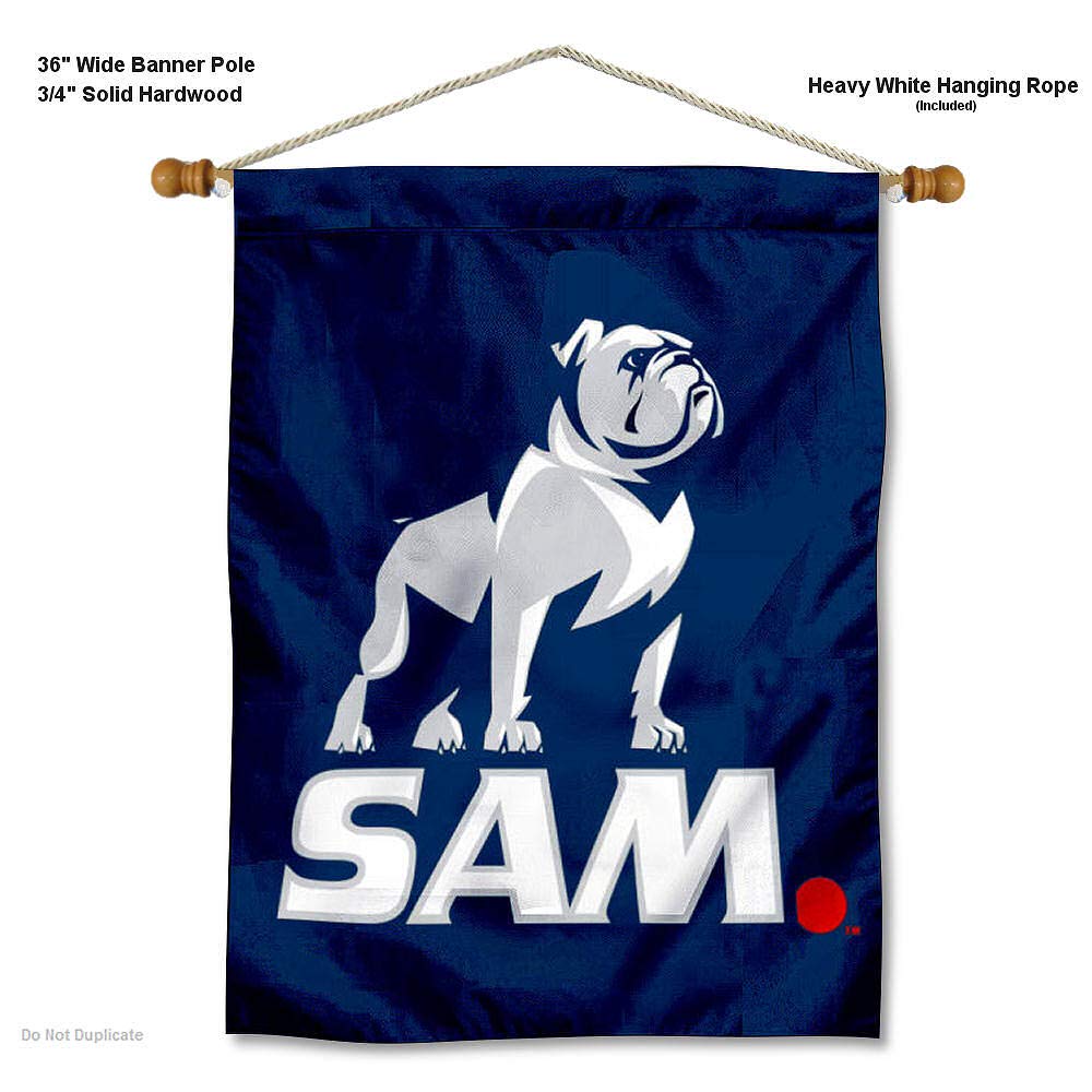 College Flags & Banners Co. Samford New Logo House Flag and Wood Banner Pole Set - Sports Collectibles, Sports Memorabilia, Sports Fan Shop, Sports Gifts
