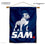 College Flags & Banners Co. Samford New Logo House Flag and Wood Banner Pole Set - Sports Collectibles, Sports Memorabilia, Sports Fan Shop, Sports Gifts