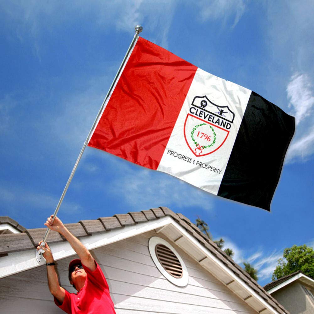 Sports Flags Pennants Company City of Cleveland Flag 3x5 Foot Banner - Sports Collectibles, Sports Memorabilia, Sports Fan Shop, Sports Gifts