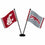WinCraft Washington State Cougars Desk and Table Top Flags - Sports Collectibles, Sports Memorabilia, Sports Fan Shop, Sports Gifts