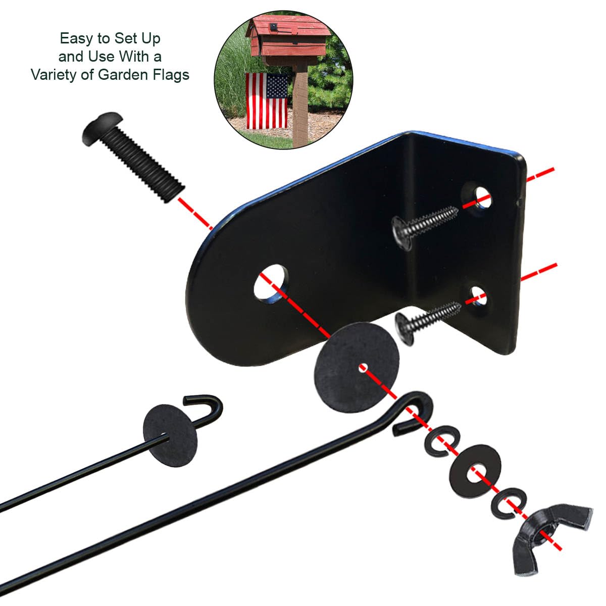 WinCraft Saints Garden Flag and Mailbox Post Pole Holder Mount - Sports Collectibles, Sports Memorabilia, Sports Fan Shop, Sports Gifts