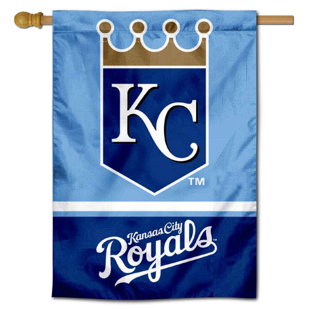 WinCraft KC Royals Two Sided House Flag - Sports Collectibles, Sports Memorabilia, Sports Fan Shop, Sports Gifts