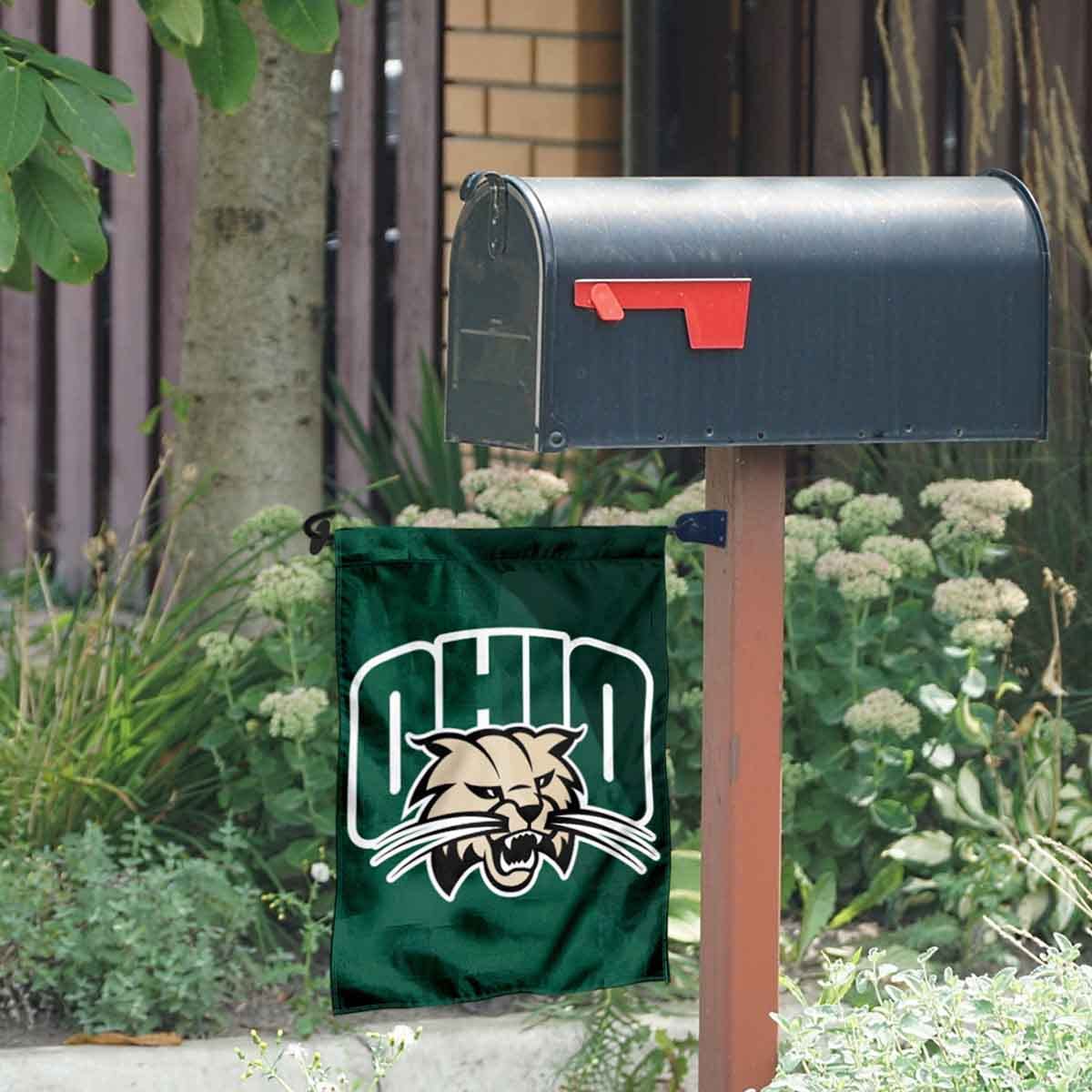 Ohio University Garden Flag and Mailbox Post Pole Mount Holder Set - Sports Collectibles, Sports Memorabilia, Sports Fan Shop, Sports Gifts