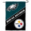 WinCraft House Divided Eagles and Steelers Double Sided Garden Flag - Sports Collectibles, Sports Memorabilia, Sports Fan Shop, Sports Gifts
