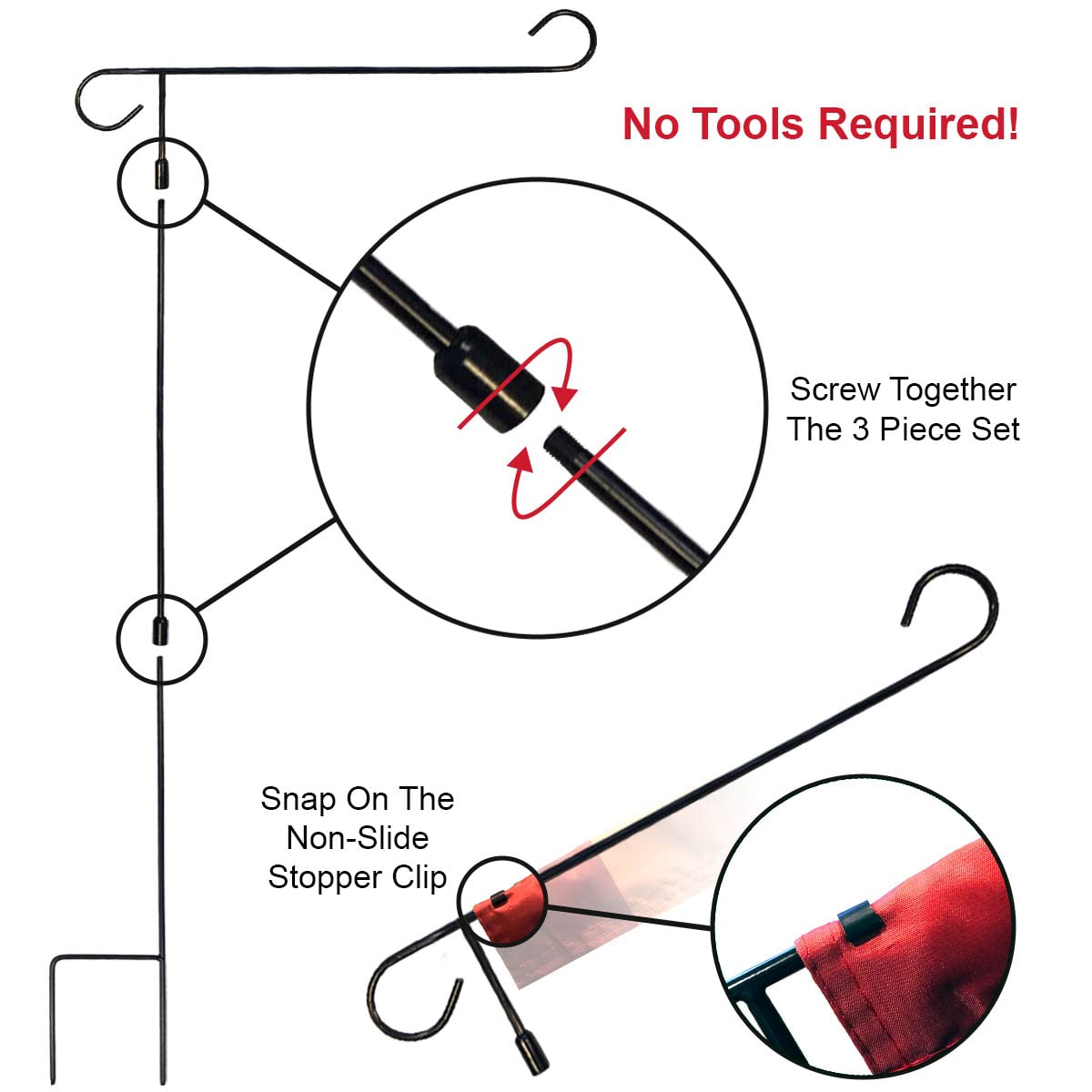 College Flags & Banners Co. Ducks Garden Banner Flag with Flag Pole Stand Set - Sports Collectibles, Sports Memorabilia, Sports Fan Shop, Sports Gifts