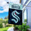 WinCraft Kraken Banner House Flag and 5 Foot Flagpole Set - Sports Collectibles, Sports Memorabilia, Sports Fan Shop, Sports Gifts