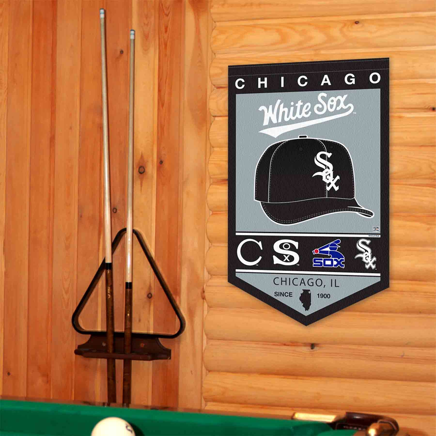 WinCraft Chicago White Sox Heritage History Banner Pennant - Sports Collectibles, Sports Memorabilia, Sports Fan Shop, Sports Gifts