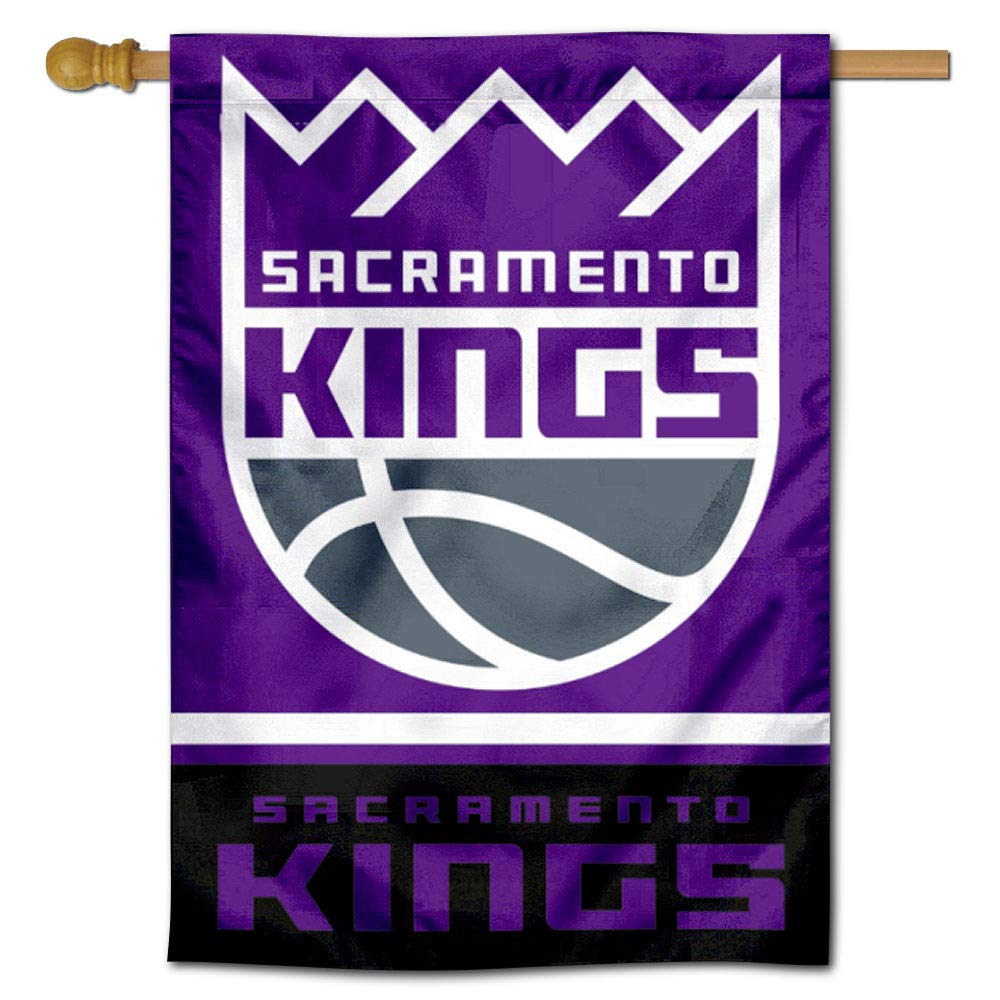 WinCraft Sacramento Kings Double Sided House Banner Flag - Sports Collectibles, Sports Memorabilia, Sports Fan Shop, Sports Gifts