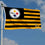 WinCraft Pittsburgh Steelers USA American Nation Stripes 3x5 Grommet Flag - Sports Collectibles, Sports Memorabilia, Sports Fan Shop, Sports Gifts