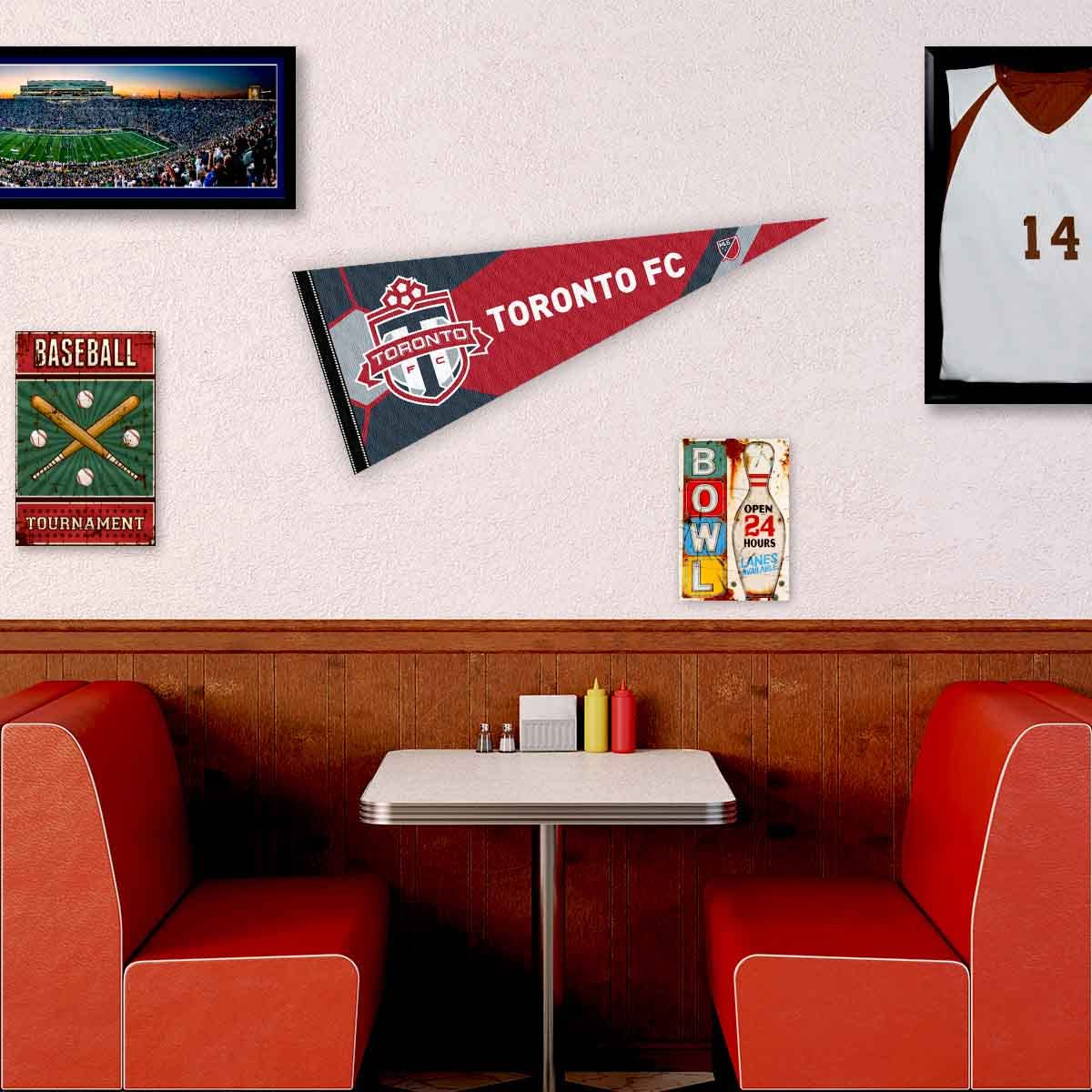 WinCraft Toronto FC Pennant Flag Banner - Sports Collectibles, Sports Memorabilia, Sports Fan Shop, Sports Gifts