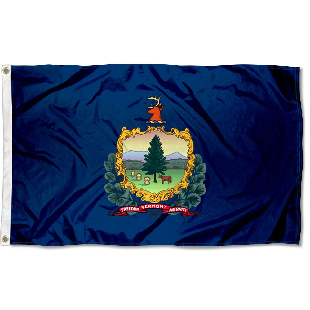 Sports Flags Pennants Company State of Vermont Flag 3x5 Foot Banner - Sports Collectibles, Sports Memorabilia, Sports Fan Shop, Sports Gifts