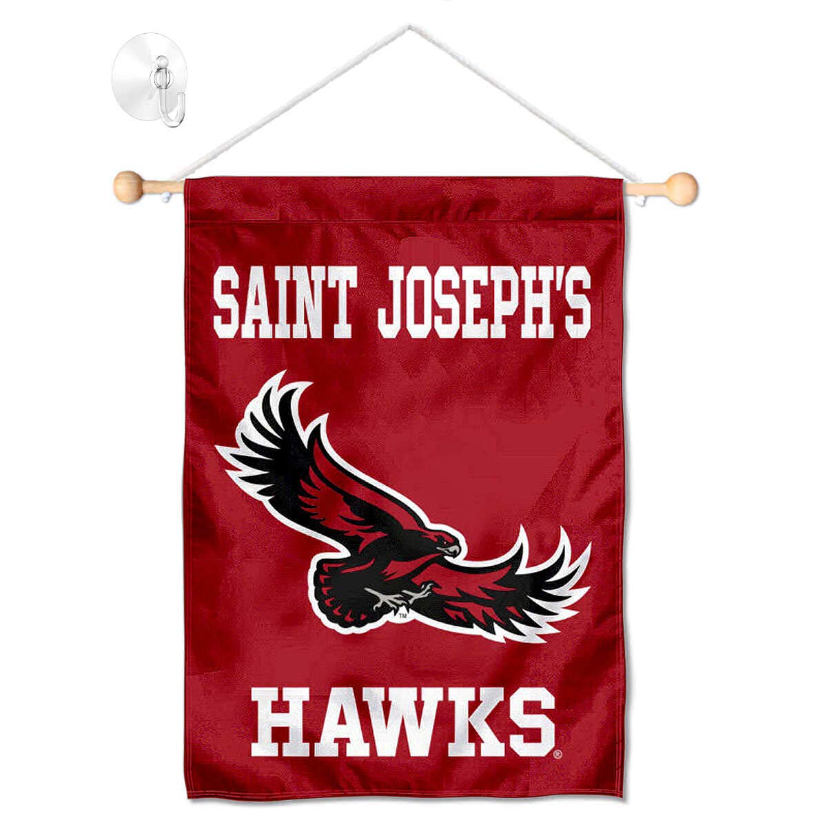 Saint Joseph's Hawks Banner for Windows Doors and Walls - Sports Collectibles, Sports Memorabilia, Sports Fan Shop, Sports Gifts