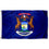 Sports Flags Pennants Company State of Michigan Flag 3x5 Foot Banner - Sports Collectibles, Sports Memorabilia, Sports Fan Shop, Sports Gifts