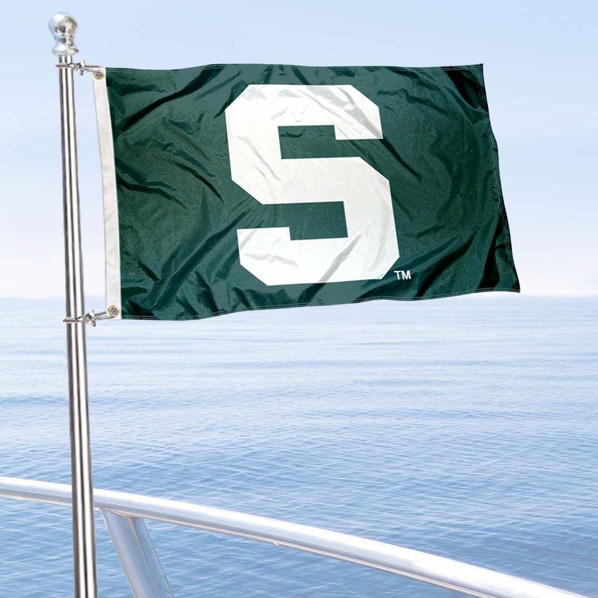 College Flags & Banners Co. Michigan State Golf Cart and Boat Flag - Sports Collectibles, Sports Memorabilia, Sports Fan Shop, Sports Gifts