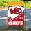 WinCraft Kansas City Chiefs Large Logo Double Sided Garden Banner Flag - Sports Collectibles, Sports Memorabilia, Sports Fan Shop, Sports Gifts