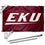 College Flags & Banners Co. Eastern Kentucky Colonels New Logo Flag and Pole Bracket Mount Bundle - Sports Collectibles, Sports Memorabilia, Sports Fan Shop, Sports Gifts