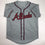Autographed/Signed Dansby Swanson Atlanta Grey Baseball Jersey JSA COA