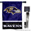 WinCraft Ravens Banner House Flag and 5 Foot Flagpole Set - Sports Collectibles, Sports Memorabilia, Sports Fan Shop, Sports Gifts