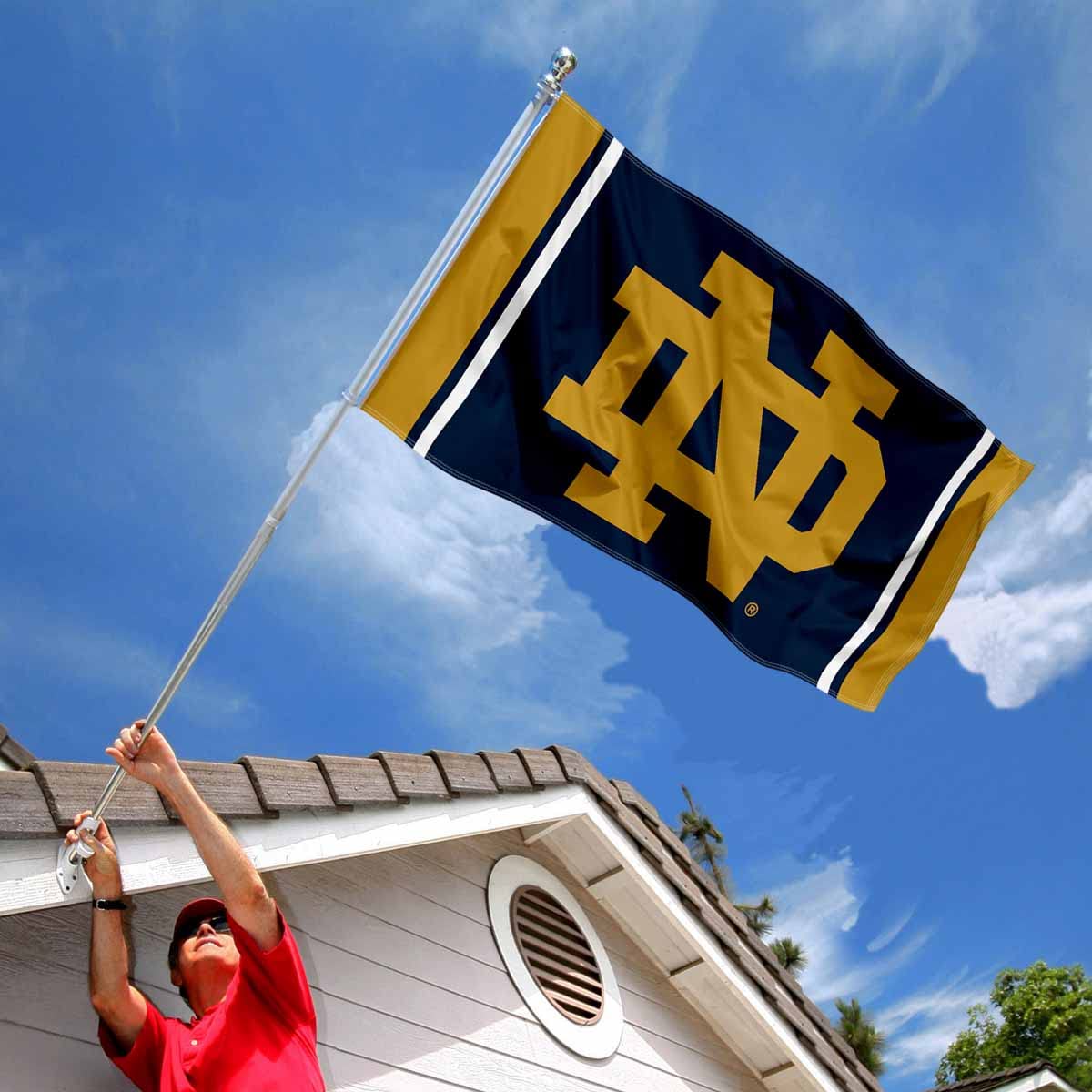 WinCraft Irish ND Logo 3x5 Banner Flag - Sports Collectibles, Sports Memorabilia, Sports Fan Shop, Sports Gifts