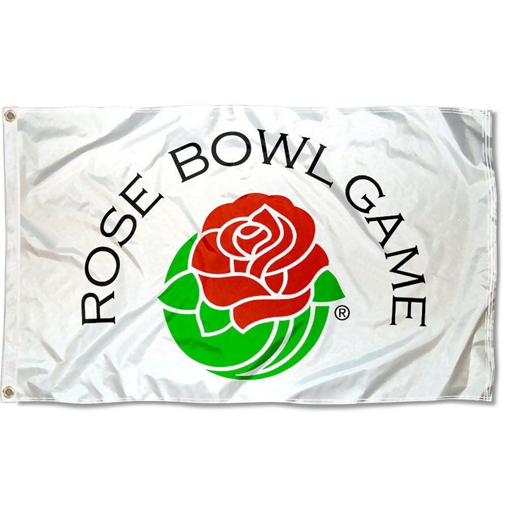 Rose Bowl Logo Flag Large 3x5 - Sports Collectibles, Sports Memorabilia, Sports Fan Shop, Sports Gifts