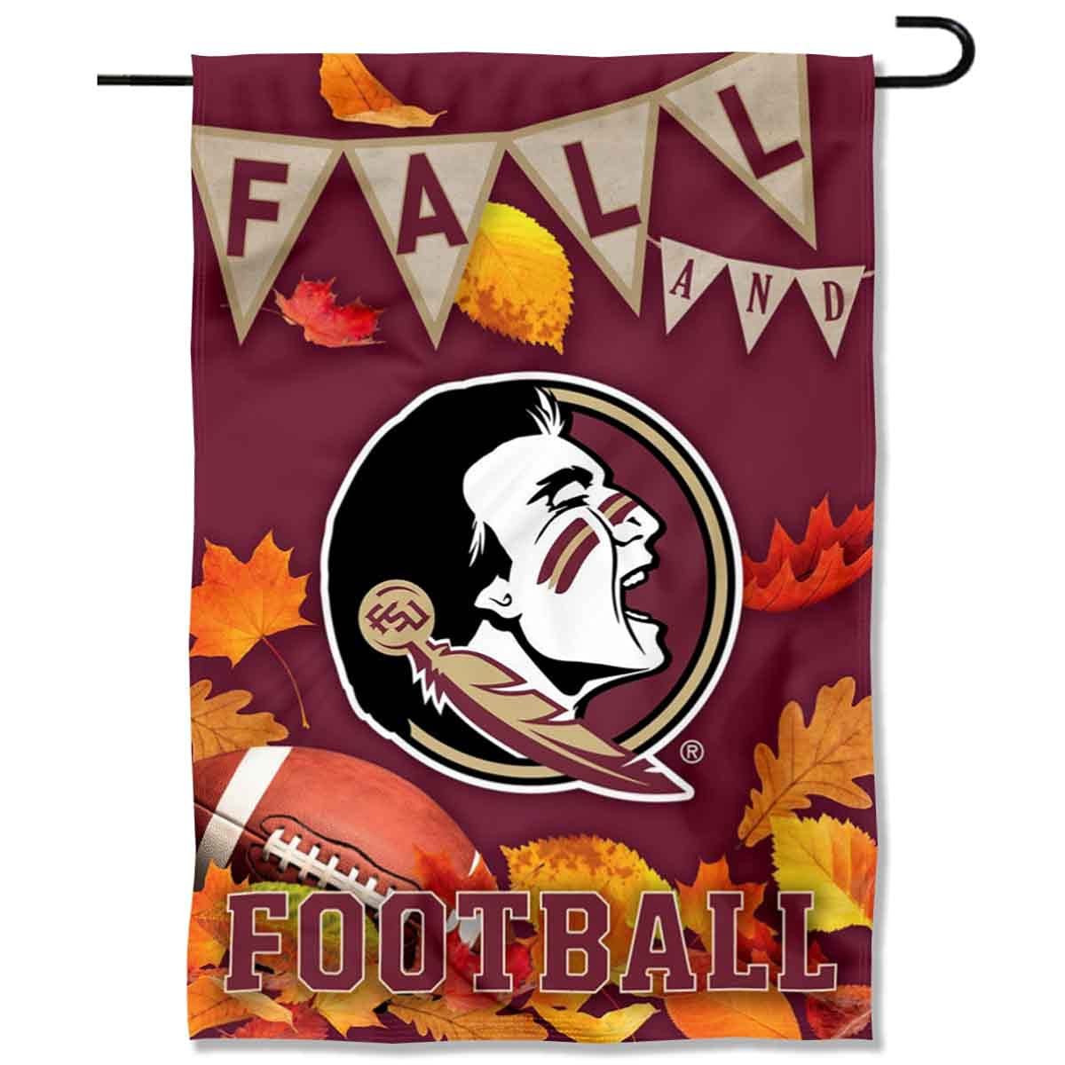 College Flags & Banners Co. Florida State Seminoles Fall Leaves Football Season Garden Yard Flag - Sports Collectibles, Sports Memorabilia, Sports Fan Shop, Sports Gifts