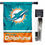 WinCraft Dolphins Banner House Flag and 5 Foot Flagpole Set - Sports Collectibles, Sports Memorabilia, Sports Fan Shop, Sports Gifts