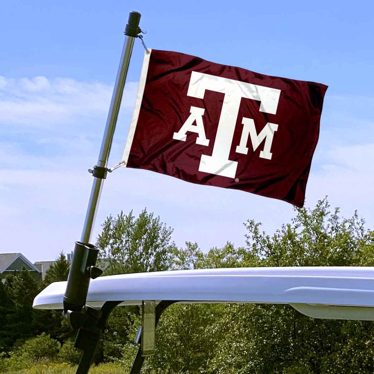 College Flags & Banners Co. Texas A&M Golf Cart and Boat Flag - Sports Collectibles, Sports Memorabilia, Sports Fan Shop, Sports Gifts