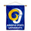 College Flags & Banners Co. Angelo State Rams House Flag and Wood Banner Pole Set - Sports Collectibles, Sports Memorabilia, Sports Fan Shop, Sports Gifts