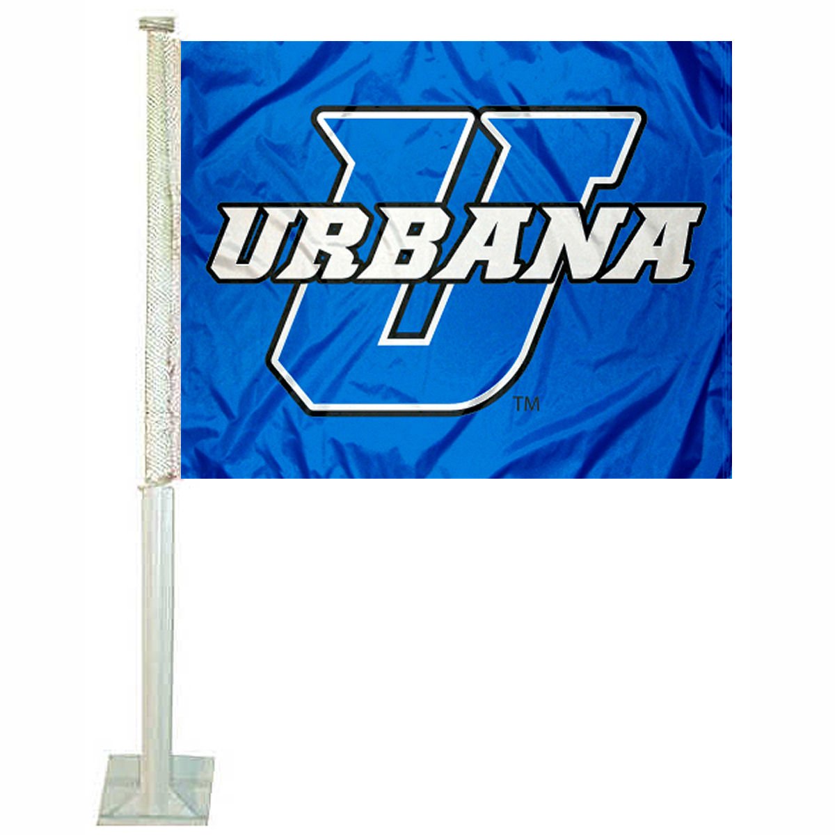 College Flags & Banners Co. Urbana Blue Knights Car Flag - Sports Collectibles, Sports Memorabilia, Sports Fan Shop, Sports Gifts