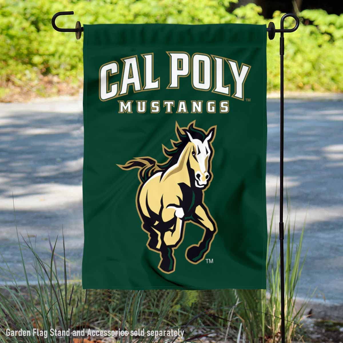 Cal Poly Mustangs Wordmark Garden Banner Flag - Sports Collectibles, Sports Memorabilia, Sports Fan Shop, Sports Gifts